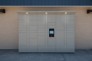 Outdoor Package Locker with LED Light Awning