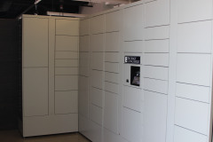 White Package Locker System - L Shape