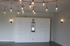 White Package Locker in Lobby