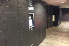 Smart Apartment Package Lockers in Hallway