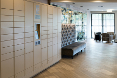 Apartment Lobby with Package Center Apartment Lobby with Package Center