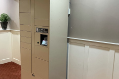 Indoor package locker system Indoor package locker system