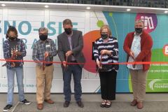 Library Pickup locker ribbon cutting