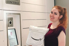 The Row automated package pickup locker The Row automated package pickup locker