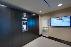 Union on Queen automated package locker system Union on Queen automated package locker system