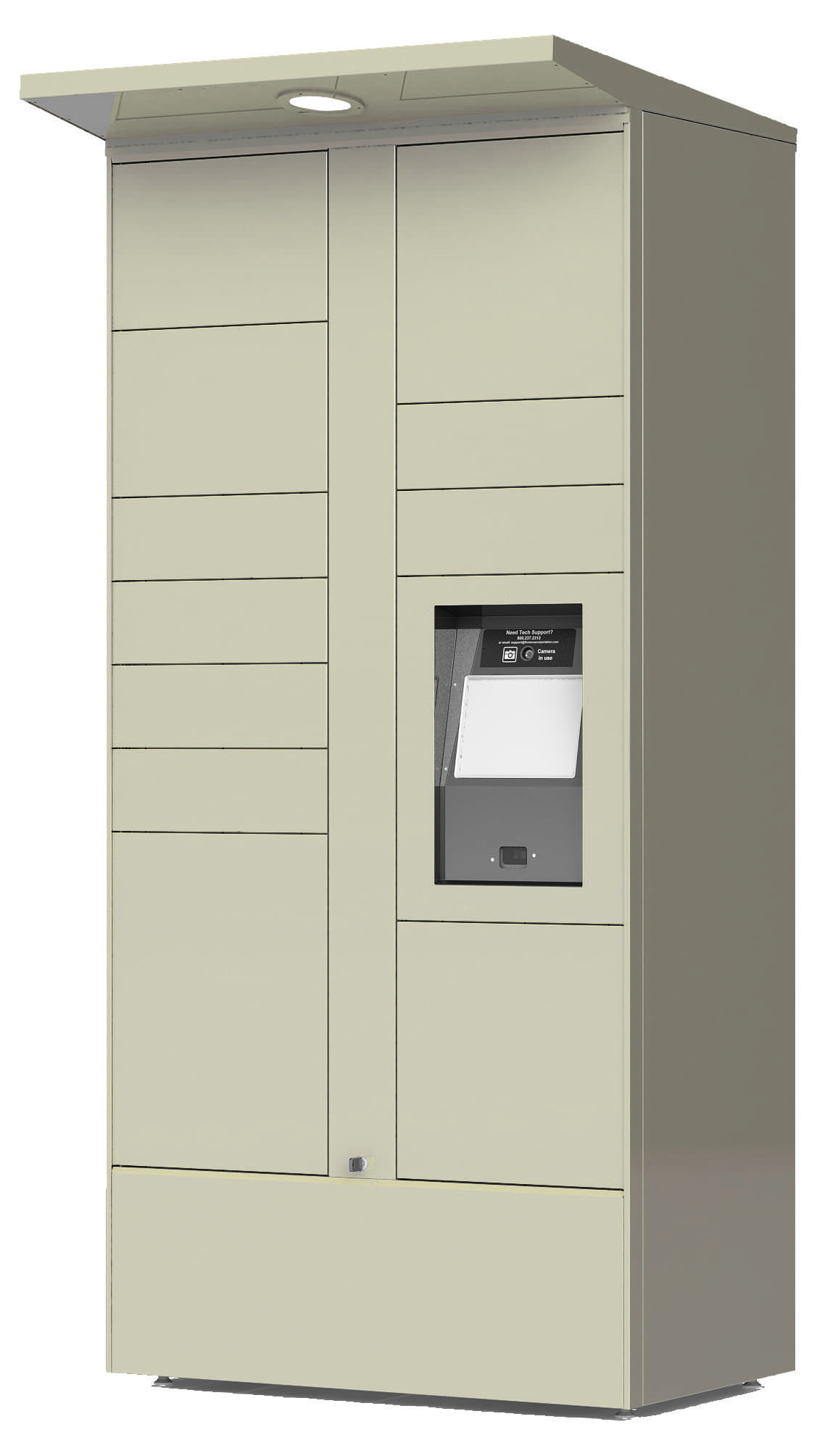 outdoor automated package locker kiosk