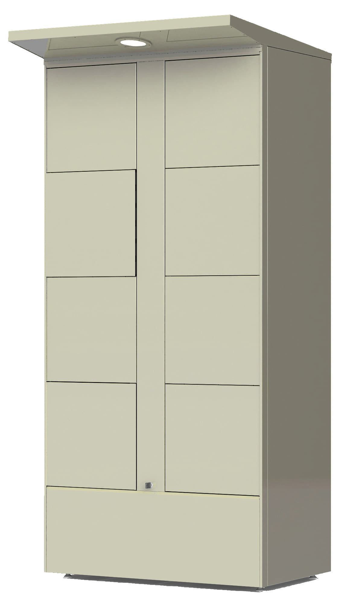 outdoor smart package locker module