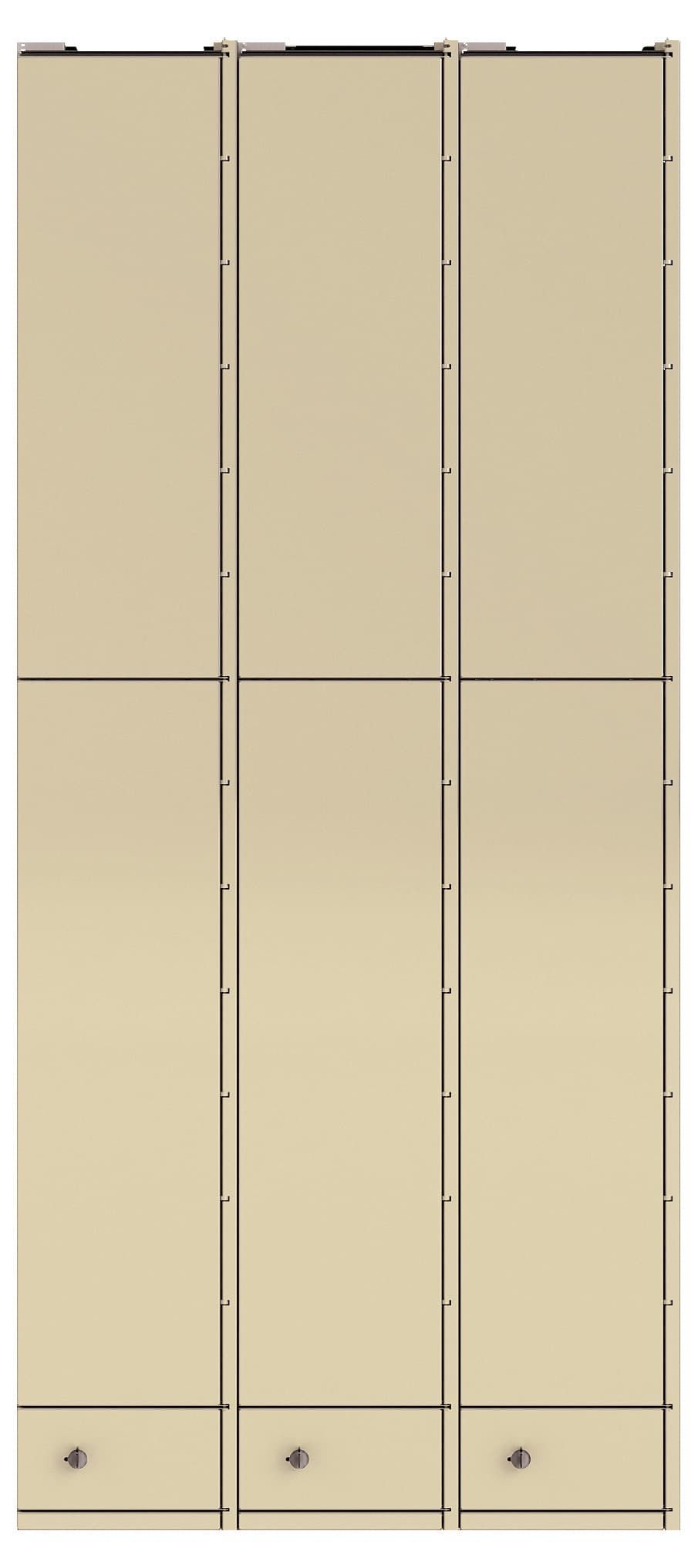 three column dry cleaning locker module