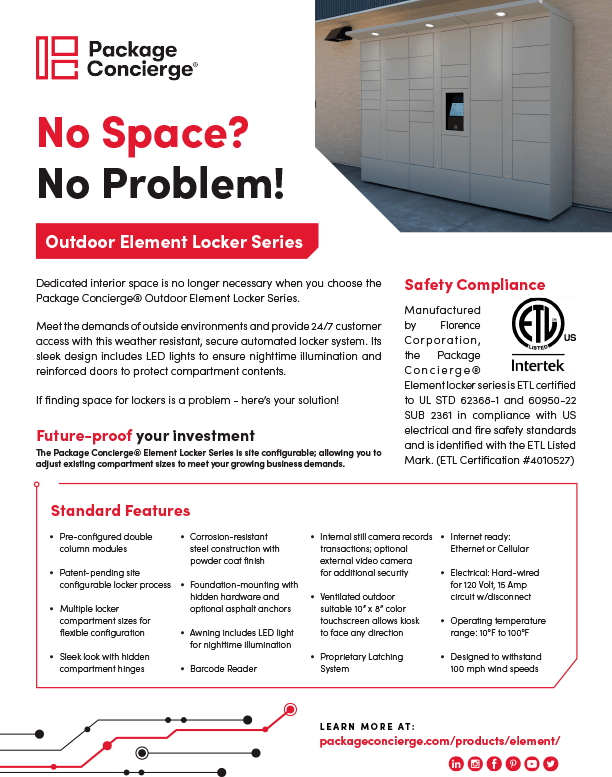 Package Concierge Outdoor Lockers